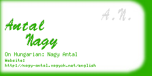 antal nagy business card